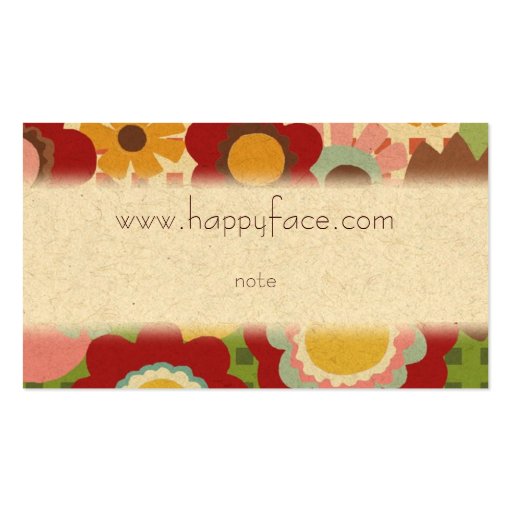 Hana Bisiness Card Business Card Template (back side)