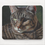 Hana Gray Tabby Cat Mouse Pad
