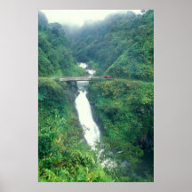 Hana Highway and Waterfall Print
