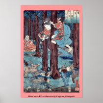 Hana no en Ushiwakamaru by Utagawa, Kuniyoshi Poster
