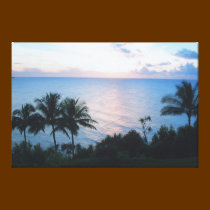 HANALEI HAWAII SUNSET CANVASS PRINT canvas prints