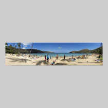 Hanauma Bay beach Panorama posters