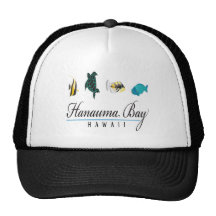 Hanauma Bay Hawaii Marine Life Trucker Hats