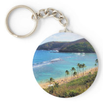 Hanauma Bay, Honolulu, Oahu, Hawaii View Key Chains
