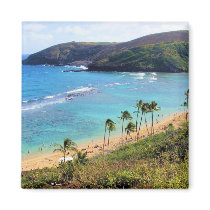 Hanauma Bay, Honolulu, Oahu, Hawaii View Magnet