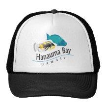 Hanauma Bay Parrot & Trigger Fish Trucker Hat
