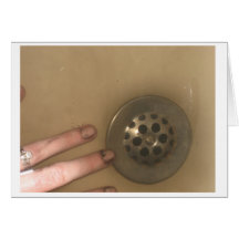 Hand and Drain Greeting Cards