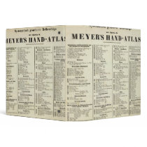 Hand Atlas Title Page Vinyl Binder