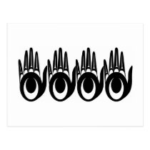 Hand Designs 4 Black.ai postcards