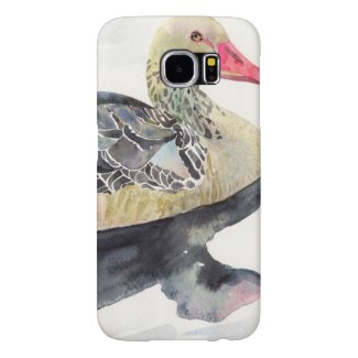 Hand Draw Watercolor Bird, Duck Samsung Galaxy S6 Cases