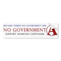Hand Drawn Anarcho Captalist -Capitalism + Anarchy bumper stickers