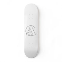 Hand Drawn Anarcho Captalist -Capitalism + Anarchy skateboards