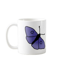 Hand Drawn Butterfly mugs by Trendbankier Hand Drawn Butterfly mugs