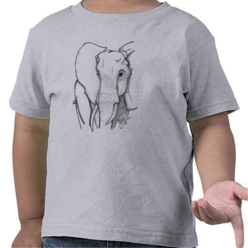 drawn elephant