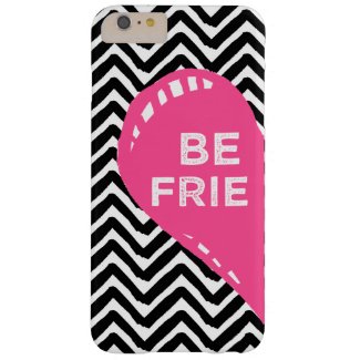 Hand Drawn Friends Left Side Heart Chevron Barely There iPhone 6 Plus Case