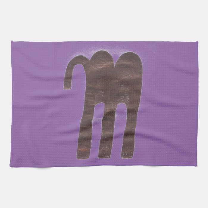 Hand Drawn Letter M Towel