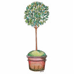 Hand Drawn Myrtle Topiary Cutout photo sculptures