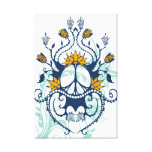 Hand Drawn Organic Peace Wrapped Canvas canvas prints