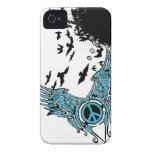 Hand Drawn : Peace and Flight iPhone 4 Case casemate cases