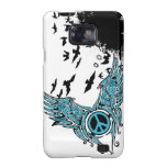 Hand Drawn : Peace and Flight Samsung Galaxy Case casemate cases
