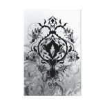Hand Drawn : Peace Dove on wrap around practice. canvas prints