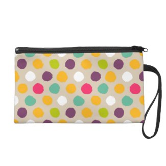 Hand-drawn polka dot pattern wristlets