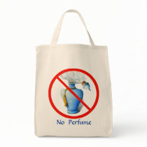 Hand Drawn Sign: No Perfume bags