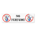 Hand Drawn Sign: No Perfume bumper stickers by Artist_Lenora Hand Drawn Sign: No Perfume bumper stickers