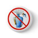 Hand Drawn Sign: No Perfume buttons