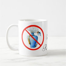 Hand Drawn Sign: No Perfume Mugs