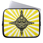 Hand Drawn Tribal Sun Laptop Sleeve laptop sleeves