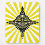 Hand Drawn Tribal Sun Mouse Pad mousepads