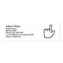Hand finger business card templates