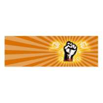 Hand Fist Fantasy (Orange) business cards by borlock Hand Fist Fantasy (Orange) business cards