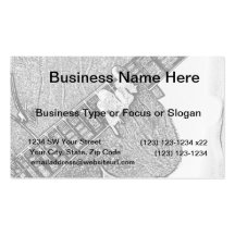 Hand fretting guitar bw sketch business card