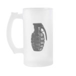 Hand Grenade - gray mugs