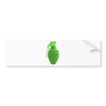 Hand Grenade War Military Bomb Army Marines Bumper Sticker