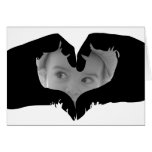Hand Heart Photo Inset Greeting Card