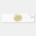 Hand holding basket full harvest crops bumper sticker
