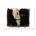 hand holding grapes posters