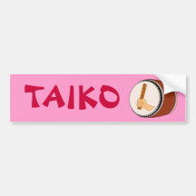 Hand Holding Stick Taiko Drum Japanese Drumming Bumper Sticker