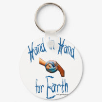 Hand-in-Hand for Earth keychains by greenhouseneutral Hand-in-Hand for Earth keychains