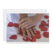 Hand In Hand wedding invitation
