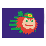 Hand Leprechaun card