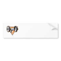 Hand Lifting Dumbbell Retro Bumper Stickers