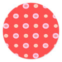 Hand Made Polka Dance Sunny stickers by JaZilla Hand Made Polka Dance Sunny stickers