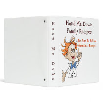 Hand Me Down - Designer Recipe Binder