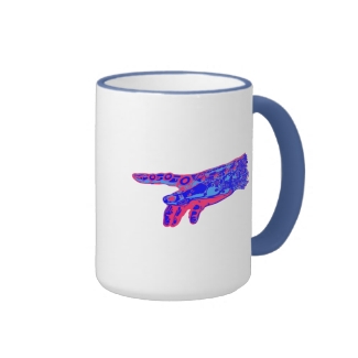 Hand of a Cyborg God (Red & Blue)