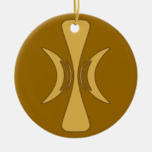 Hand of Eris Gold Christmas Tree Ornament