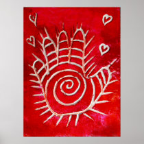 Hand of Fatima - Healing Hands with Love Print
